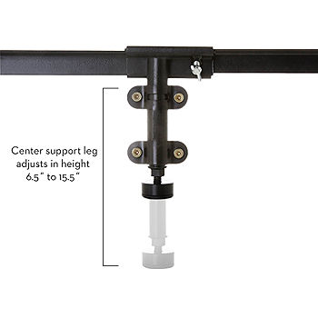 Malouf Hook-In Bed Rails with Center Bar - Twin/Full