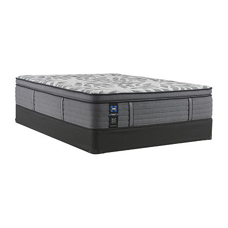 Sealy Posturepedic Plus Porteer Medium Pillow Top - Mattress + Box Spring, Split Queen, Gray