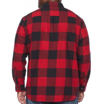 The Foundry Big & Tall Supply Co. Flannel Mens Long Sleeve Flannel Shirt