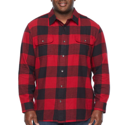 The Foundry Big & Tall Supply Co. Flannel Mens Long Sleeve Flannel Shirt