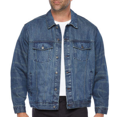 The Foundry Big & Tall Supply Co. Denim Jacket, Color: Deep Indigo Warm -  JCPenney