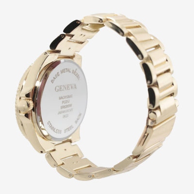 Geneva Mens Gold Tone Bracelet Watch Mac8128jc