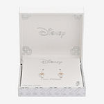 Disney Classics Cubic Zirconia Sterling Silver Heart Minnie Mouse Drop Earrings