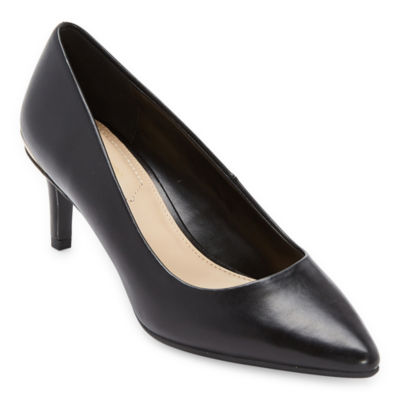 Liz Claiborne Womens Gracie Pointed Toe Cone Heel Pumps