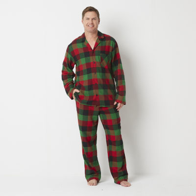 North Pole Trading Co. Mens Long Sleeve 2-pc. Pant Pajama Set