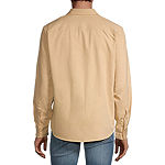 Arizona Mens Regular Fit Long Sleeve Button-Down Shirt