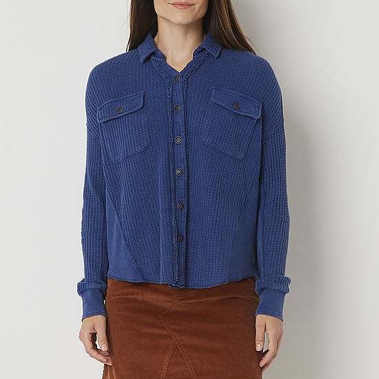 Frye and Co. Womens Long Sleeve Regular Fit Button-Down Shirt