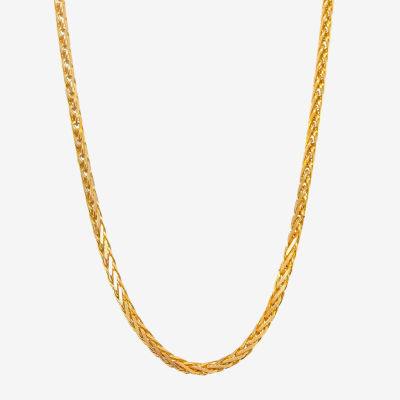 14K Gold 18 Inch Solid Wheat Chain Necklace JCPenney