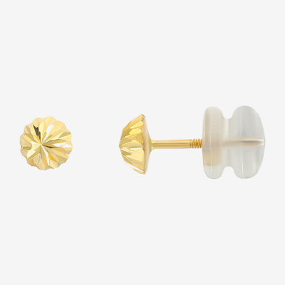 14K Gold 5mm Stud Earrings