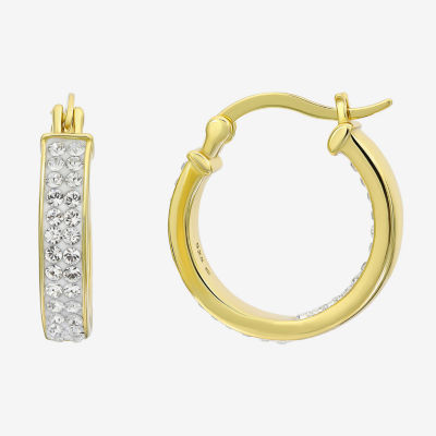 Inside-Out Crystal Hoop Earrings 2-Pair Set