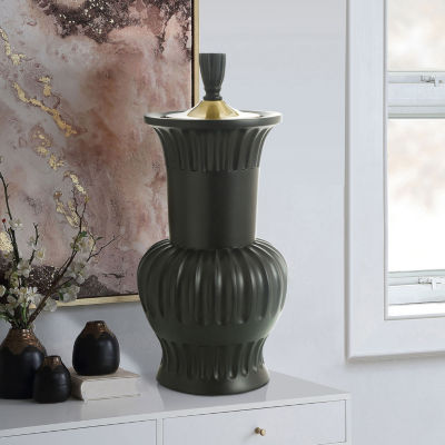 Stylecraft Dann Foley Black Pleated Vase