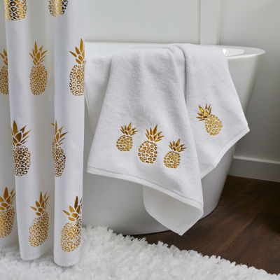 Saturday Knight Gilded Pineapple 2-pc. Hand Towels