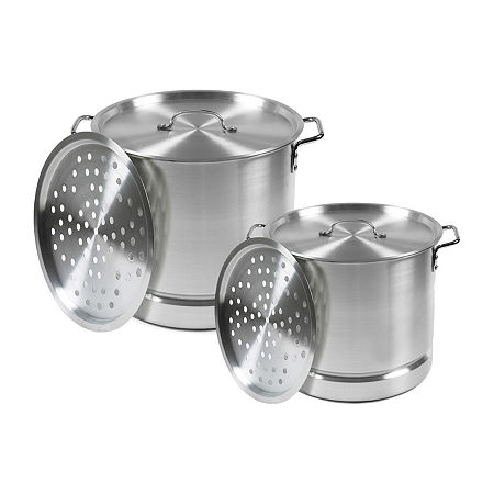 IMUSA 2-pc. Aluminum Steamer Set With Lids, One Size, Silver