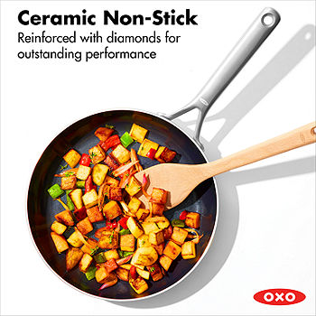 Oxo 12 Mira Tri-ply Stainless Steel Non-stick Open Frypan Silver : Target