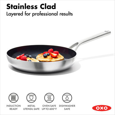 OXO Mira 3-Ply Stainless Steel 2-pc. Frying Pan