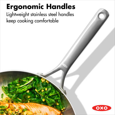 OXO Mira 3-Ply Stainless Steel 12" Frying Pan