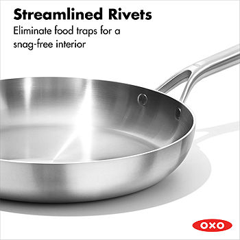 OXO Mira 3-Ply Stainless Steel Frying Pan, 12