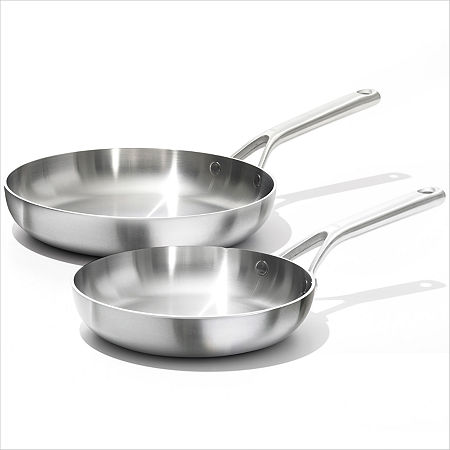 OXO Mira 3-Ply Stainless Steel 2-pc. Frying Pan Set, One Size, Stainless Steel