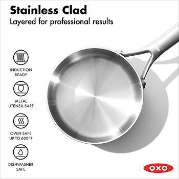 4-Piece Cookware Set, Stainless Steel, Induction Ready