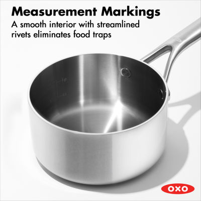 OXO Mira 3-Ply Stainless Steel  4-pc. Sauce Pan Set