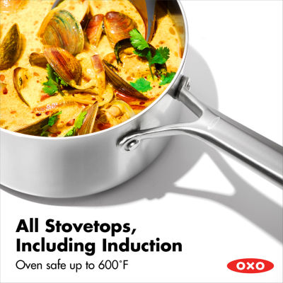 OXO Mira 3-Ply Stainless Steel Frying Pan, 10