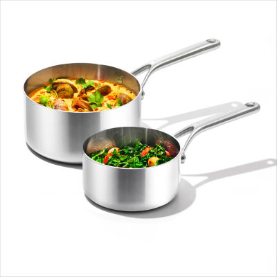 OXO Tri-Ply Stainless Mira Series 2-Piece Fry Pan Set, 8-Inch and