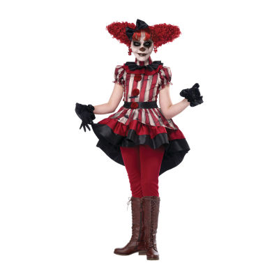 Little & Big  Girls Wicked Clown Costume