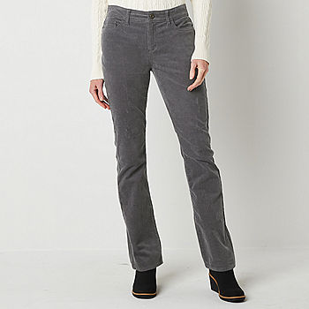St. John's Bay Womens Mid Rise Bootcut Corduroy Pant - Tall - JCPenney