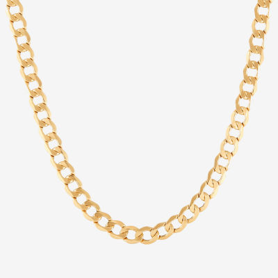 Made in Italy 14K Gold 22 Inch Semisolid Curb Chain Necklace