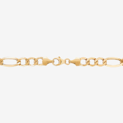 Made in Italy 14K Gold Inch Semisolid Figaro Chain Necklace