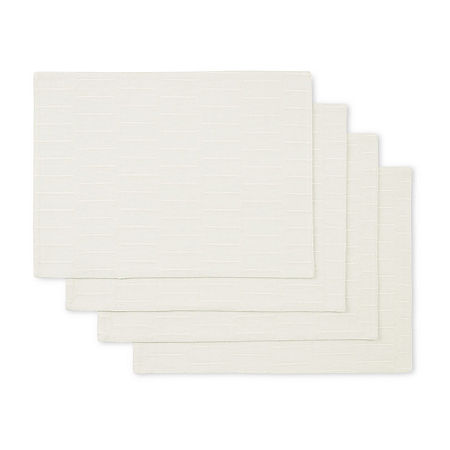 Martha Stewart Honeycomb 4-pc. Placemat Set, One Size, Beige