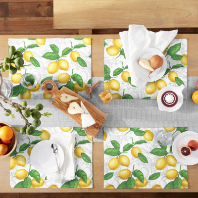 Martha Stewart Lemon Whimsy Cotton Kitchen Towel Set, 2 Piece 