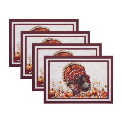 Elrene Home Fashions Heritage Turkey 4-pc. Placemats