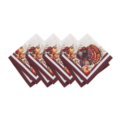 Elrene Home Fashions Heritage Turkey 4-pc. Napkins