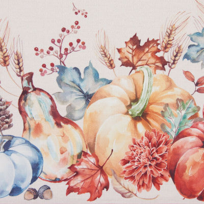Elrene Home Fashions Botanical Harvest Pumpkin Tablecloth
