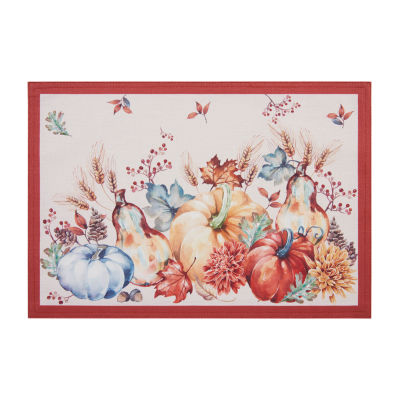 Elrene Home Fashions Botanical Harvest Pumpkin 4-pc. Placemat