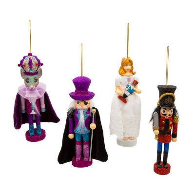 Kurt Adler 6Inch Hollywood Nutcracker Suite 4pc. Christmas Ornament