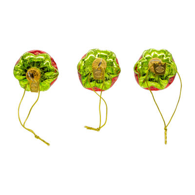 Kurt Adler 2.36-Inch Glass Chocolate Strawberry 6-pc. Christmas Ornament