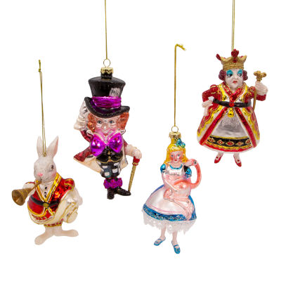 Kurt Adler Glass Wonderland Gift Set 4-pc. Christmas Ornament