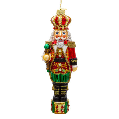 Kurt Adler 7-Inch Bellissimo Glass King Nutcracker Christmas Ornament