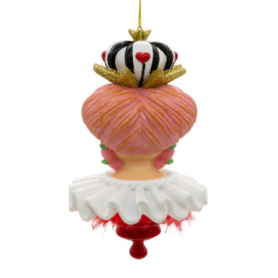 Kurt Adler 6.25-Inch Hollywood Hats Queen Of Hearts Alice in Wonderland Christmas Ornament