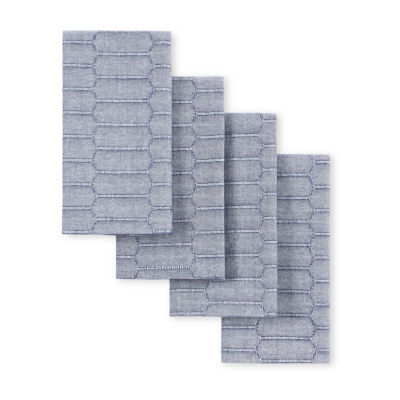 Martha Stewart Honeycomb Modern Farmhouse 4-pc. Napkins