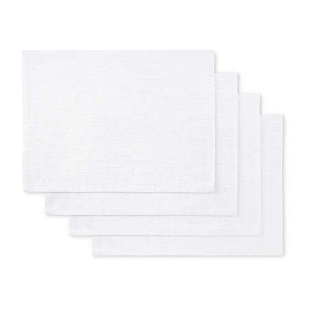 Martha Stewart Honeycomb 4-pc. Placemat Set, One Size, White