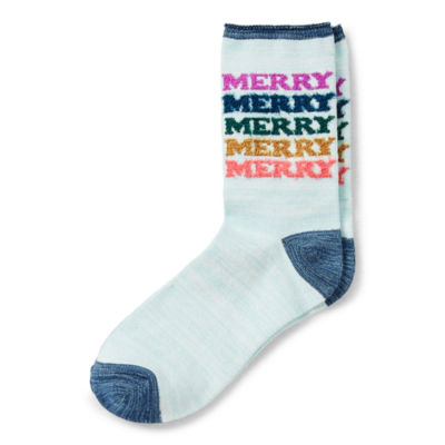 Mixit Womens 1 Pair Crew Socks