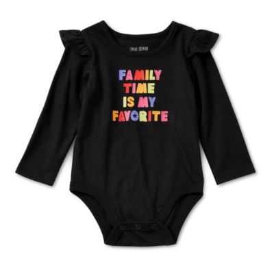 Okie Dokie Baby Girls Long Sleeve Bodysuit