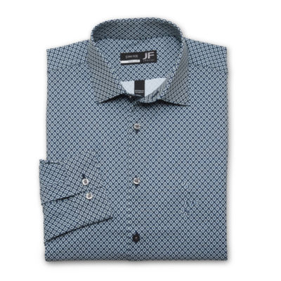 J. Ferrar 360 Performance Mens Regular Fit Stretch Fabric Long Sleeve Dress Shirt