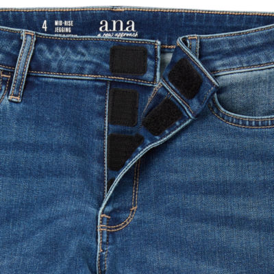 a.n.a. Womens Mid Rise Adaptive Skinny Jegging