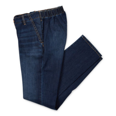 St. John's Bay Womens Adaptive Mid Rise Seated Straight Leg Jean