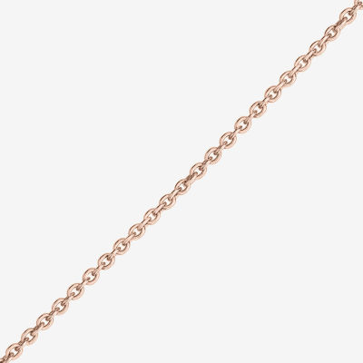 Harmony" 1/4 CT.T.W. Natural Diamond 14K Gold 7 Inch Solid Rolo Chain Bracelet"