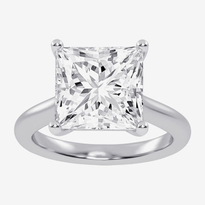 (G-H / Vs2-Si1) Womens 3 CT. T.W. Lab Grown White Diamond 14K Rose Gold Solitaire Engagement Ring